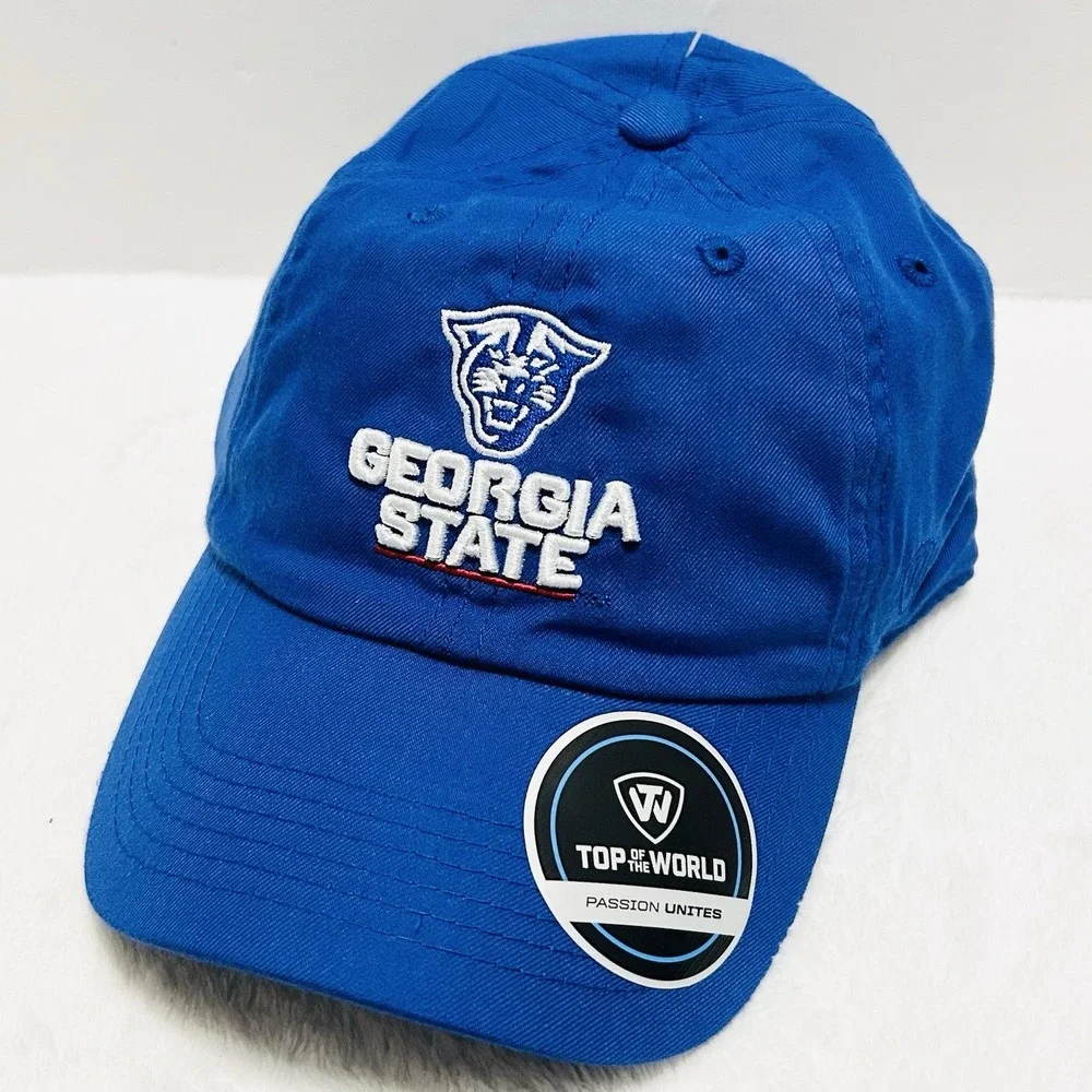 Top of the World Georgia State Panthers Dad Hat Cap Adjustable Strap Blue NCAA